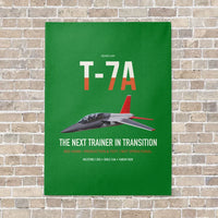 Thumbnail for T-7A Red Hawk vertical canvas print - no frame - green background