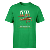 Thumbnail for Albatros D.Va design on green t-shirt, single-side print