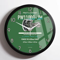 Thumbnail for PW1100G-JM design on green framed wall clock