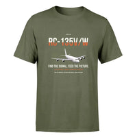 Thumbnail for RC-135V W Rivet Joint design on green army double-side t-shirt, single-side print