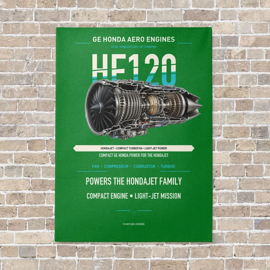 HF120 vertical canvas print - no frame - green background