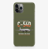 Thumbnail for C-54D Skymaster design on green army magsafe iphone case, for iPhone Pro Max