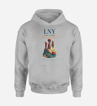 Thumbnail for Lanai Airport (LNY) design on light gray hoodie single-side print
