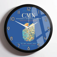 Thumbnail for Casablanca Mohammed V International Airport CMN Wall-Clock Framed - Blue