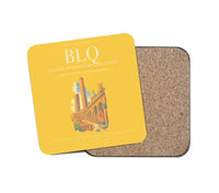 Thumbnail for Bologna Guglielmo Marconi Airport BLQ Coaster 1-Piece - Yellow