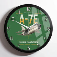 Thumbnail for A-7E Corsair II design on green framed wall clock