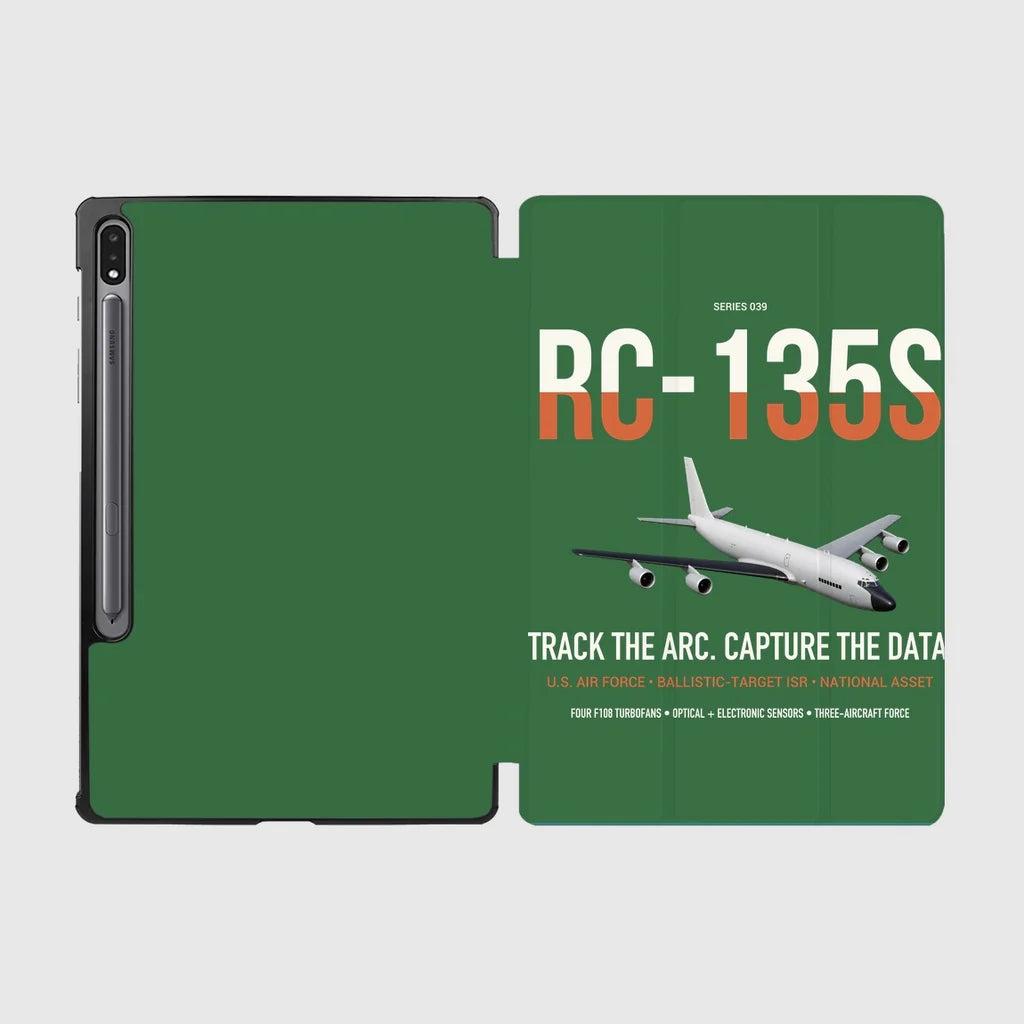 RC-135S Cobra Ball design on green samsung tablet tablet case