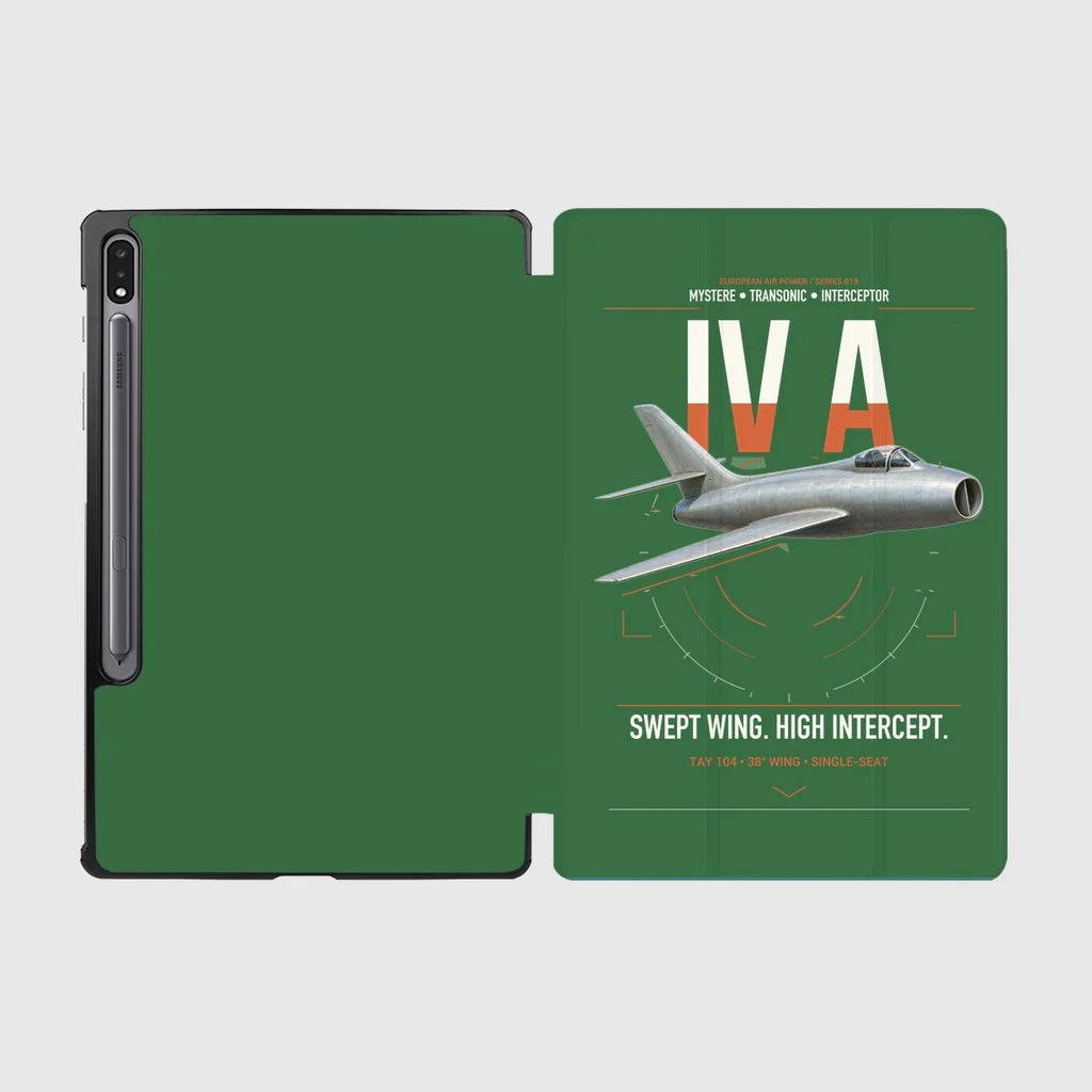 Dassault Mystère IV A design on green samsung tablet tablet case