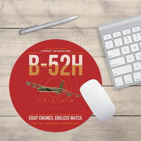 Thumbnail for B-52H Stratofortress design on red round mouse pad