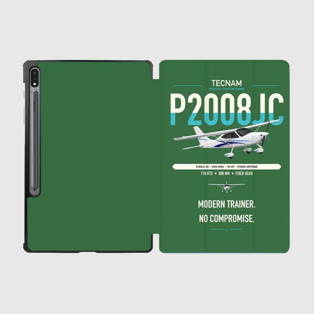 Tecnam P2008JC NG design on green samsung tablet tablet case
