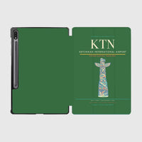 Thumbnail for Ketchikan International Airport (KTN) design on green samsung tablet tablet case