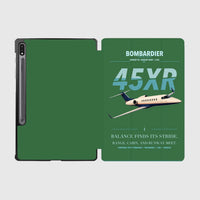 Thumbnail for Bombardier Learjet 45XR design on green samsung tablet tablet case