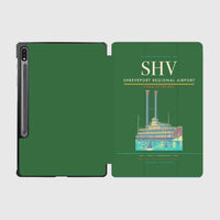 Thumbnail for Shreveport Regional Airport (SHV) design on green samsung tablet tablet case