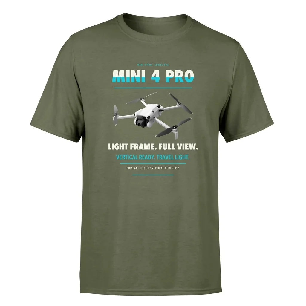 DJI Mini 4 Pro design on green army single side