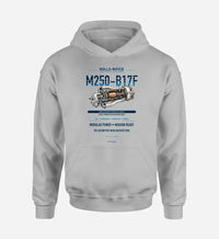Thumbnail for M250-B17F design on light gray hoodie single side