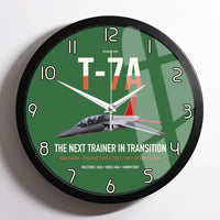 Thumbnail for T-7A Red Hawk design on green framed wall clock