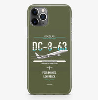 Thumbnail for Douglas DC-8-63 design on green army magsafe iphone case, for iPhone Pro Max