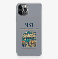 Thumbnail for Maastricht Airport (MST) design on gray iPhone 16 Pro MagSafe case