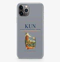 Thumbnail for Kaunas Airport (KUN) design on gray iPhone 16 Pro MagSafe case