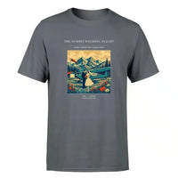 Thumbnail for VINTAGE G4345 - The Summit Wedding Flight - Premium T-Shirt design on gray premium t shirt