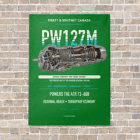 Thumbnail for PW127M vertical canvas print - no frame - green background