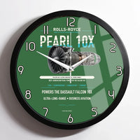 Thumbnail for PEARL 10X design on green framed wall clock