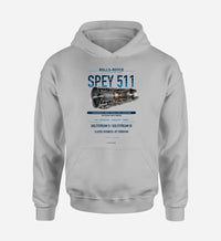 Thumbnail for SPEY 511 design on light gray hoodie single side