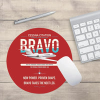 Thumbnail for Cessna Citation Bravo design on red round mouse pad