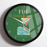 Thumbnail for Martinique Aimé Césaire International Airport (FDF) design on green framed wall clock