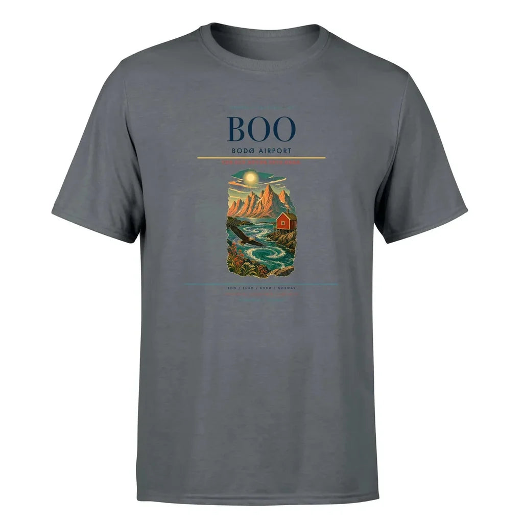 Bod Airport (BOO) Premium T-Shirt Gray
