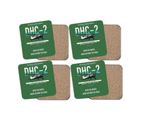 Thumbnail for DHC-2 Beaver Mk I design on green 4 pieces set coaster