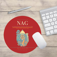 Thumbnail for Dr. Babasaheb Ambedkar International Airport (NAG) design on red round mouse pad