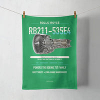 Thumbnail for RB211-535E4 design on green towel