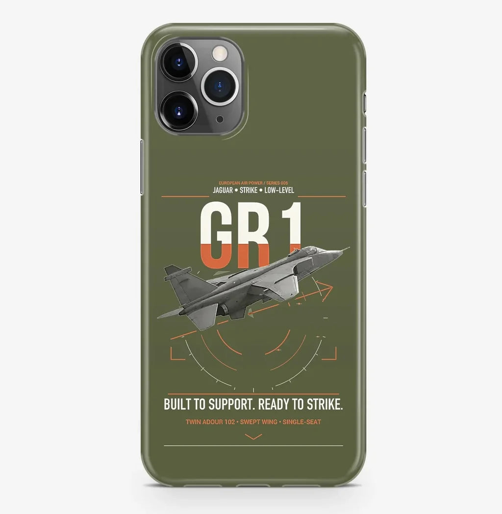 SEPECAT Jaguar GR1 design on green army magsafe iphone case, for iPhone Pro Max
