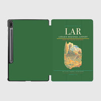 Thumbnail for Laramie Regional Airport (LAR) design on green samsung tablet tablet case