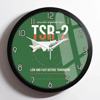 Thumbnail for BAC TSR-2 design on green framed wall clock