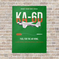 Thumbnail for KA-6D Intruder vertical canvas print - no frame - green background