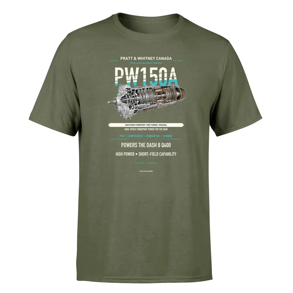 PW150A design on green army single side