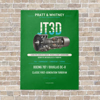 Thumbnail for JT3D vertical canvas print - no frame - green background
