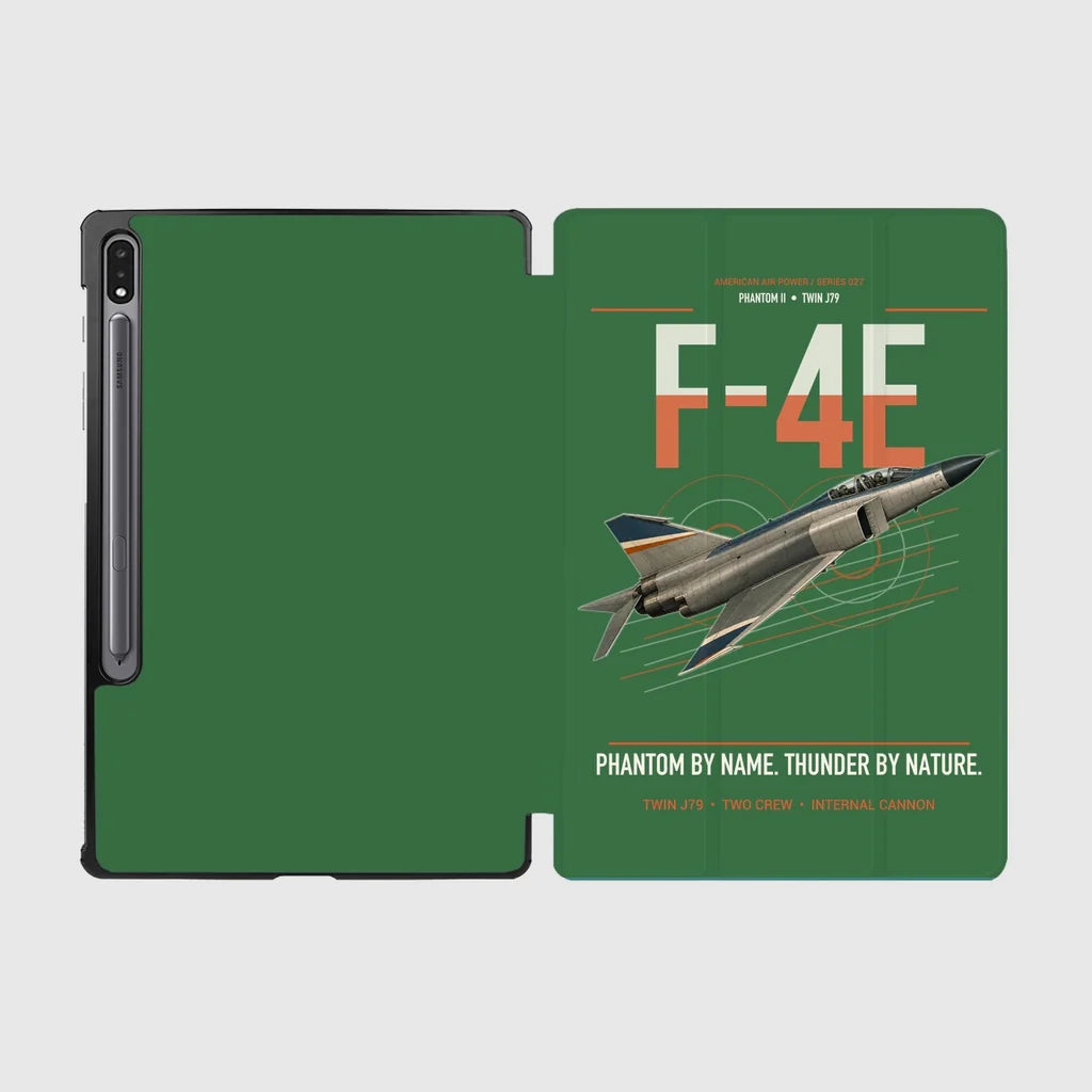 F-4E Phantom II design on green samsung tablet tablet case
