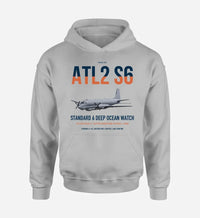 Thumbnail for Atlantique 2 Standard 6 design on light gray double-side hoodie, single-side print