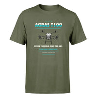 Thumbnail for DJI Agras T100 design on green army single side