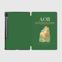 Thumbnail for Sultan Abdul Halim Airport (AOR) design on green samsung tablet tablet case