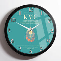 Thumbnail for Kunming Changshui International Airport KMG Wall-Clock Framed - Turquoise