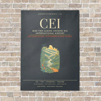Thumbnail for Mae Fah Luang Chiang Rai International Airport CEI - Canvas Framed - Gray