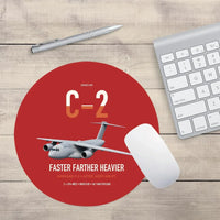 Thumbnail for Kawasaki C-2 design on red round mouse pad