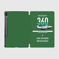 Thumbnail for Beechcraft King Air 360 design on green samsung tablet tablet case