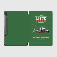 Thumbnail for Airbus H175 design on green samsung tablet tablet case