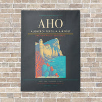 Thumbnail for Alghero–Fertilia Airport AHO - Canvas No Frame - Gray