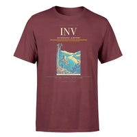 Thumbnail for Inverness Airport (INV) T-Shirt single-side front print in Dark Red | inverness-airport-inv-double-side-t-shirt